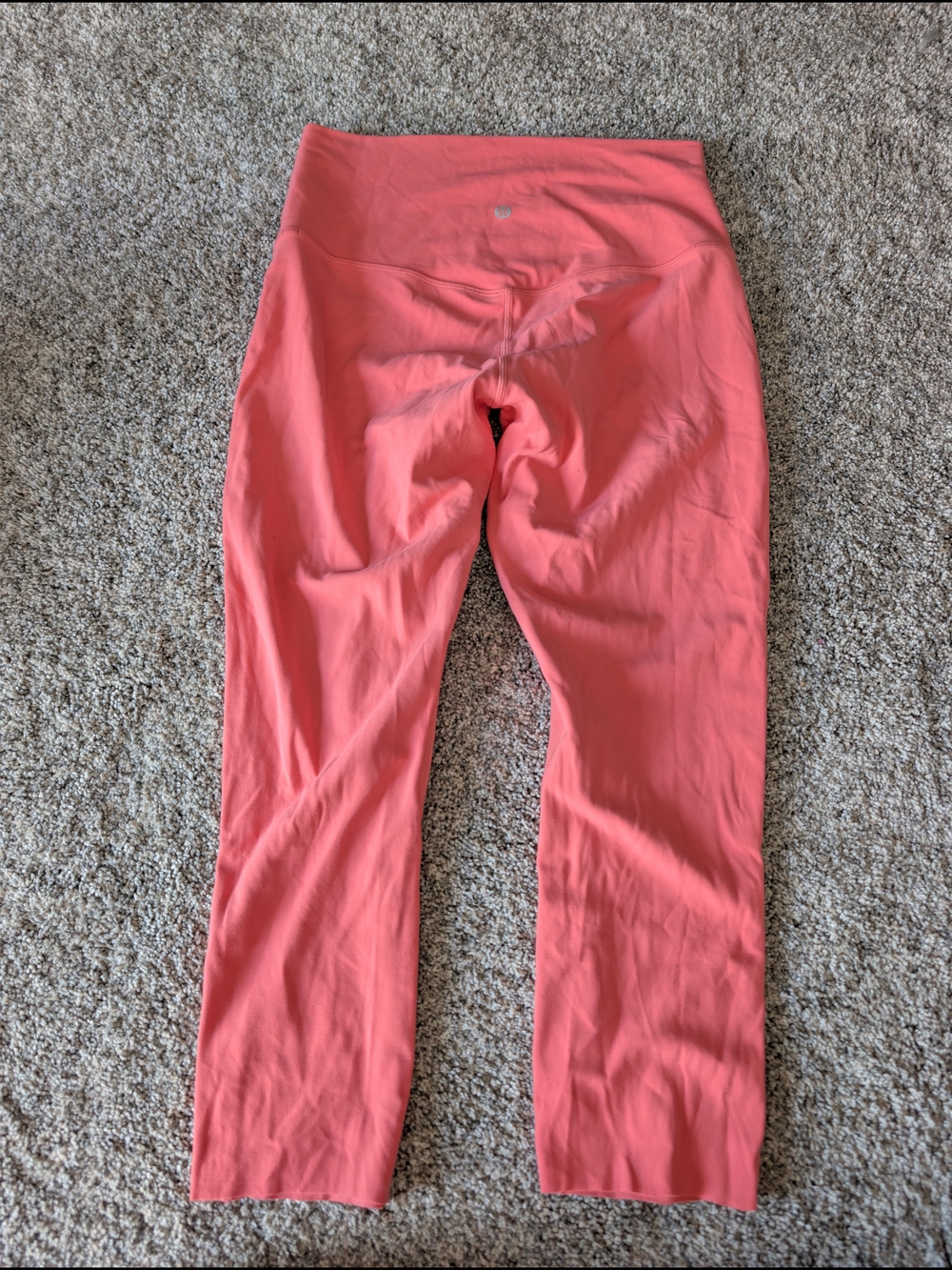 Lululemon Align High-Rise Pant Size 8 Coral Pink Nulu Yoga Leggings